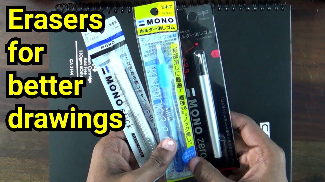 All about Tombow Erasers for better drawing