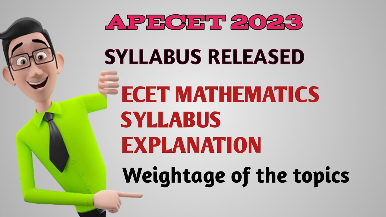 APECET|| 2023 COMPLETE SYLLABUS|| ENGINEERING MATHEMATICS SYLLABUS||