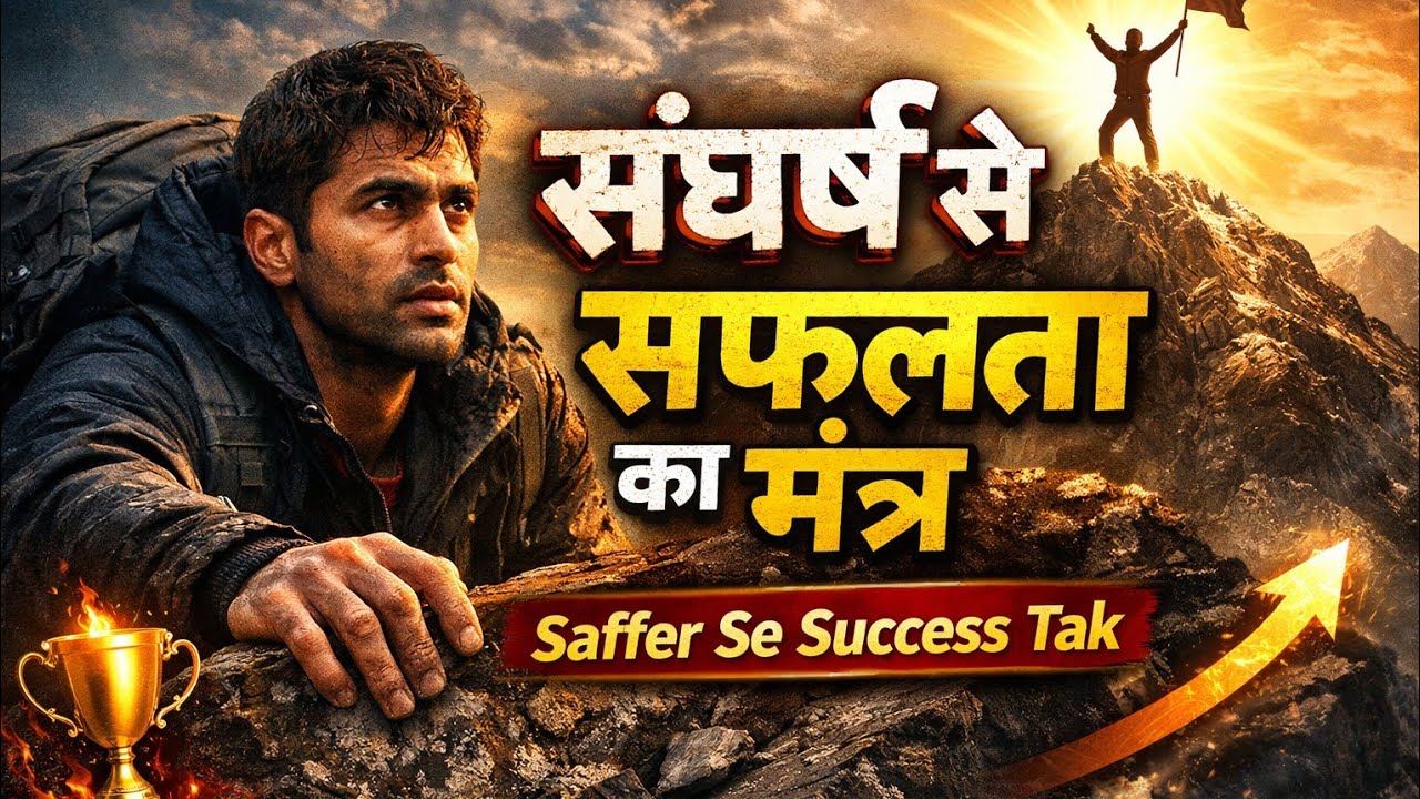 संघर्ष से सफलता का मंत्र 🔥 | Hindi Motivational | Saffer Se Success Tak