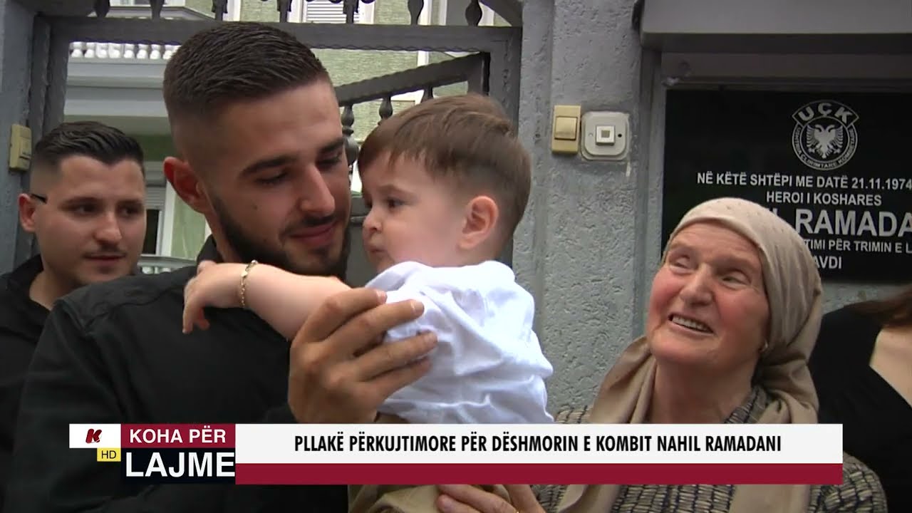 PLLAKË PËRKUJTIMORE PËR DËSHMORIN E KOMBIT NAHIL RAMADANI