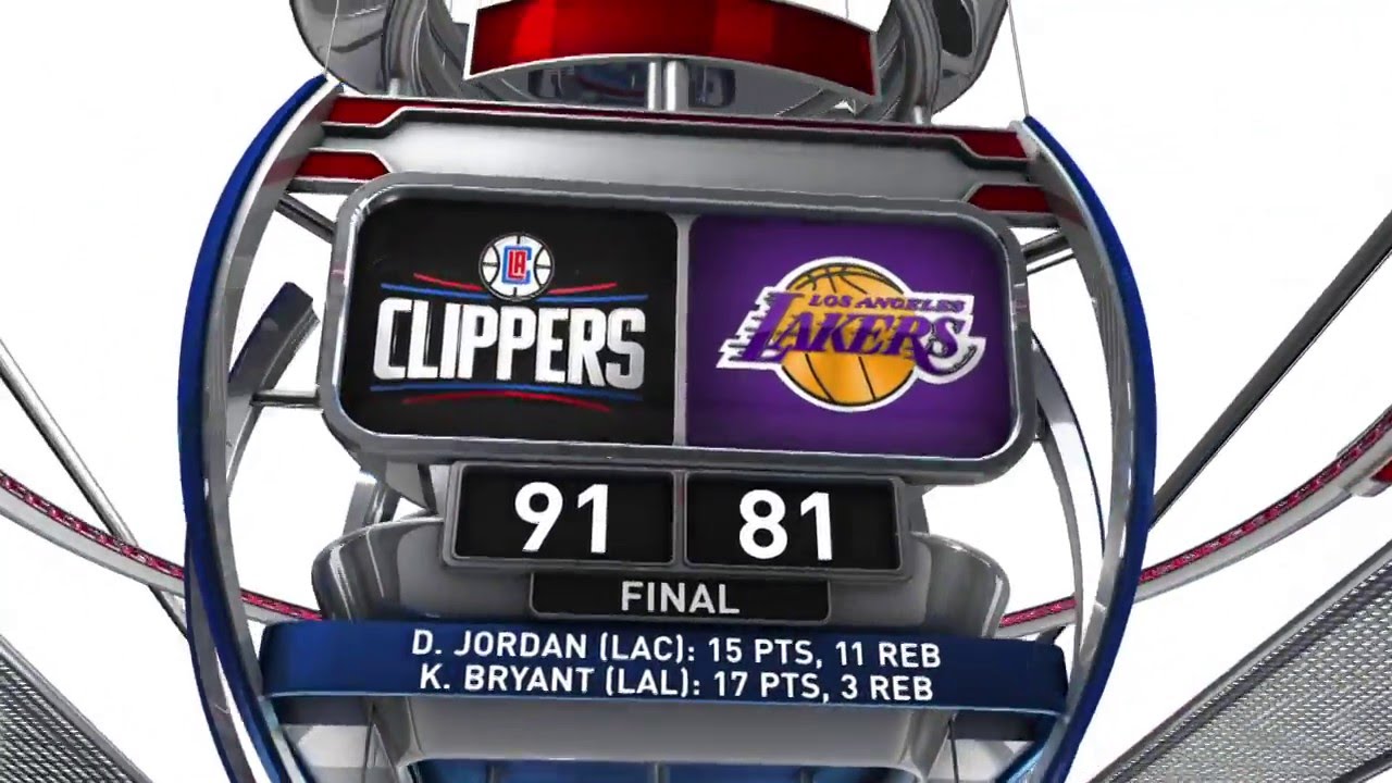 Los Angeles Lakers vs Los Angeles Clippers - April 6, 2016