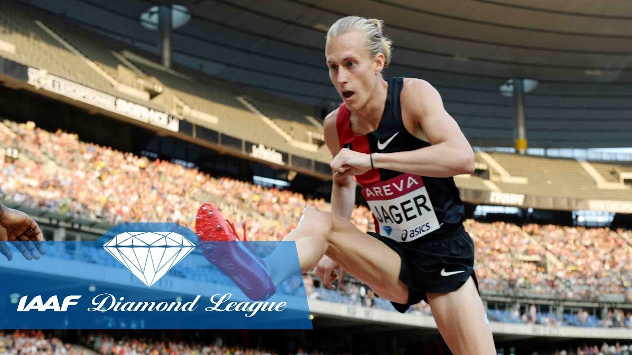 Evan Jager's dramatic fall in the steeplechase at Paris 2015 - Flashback