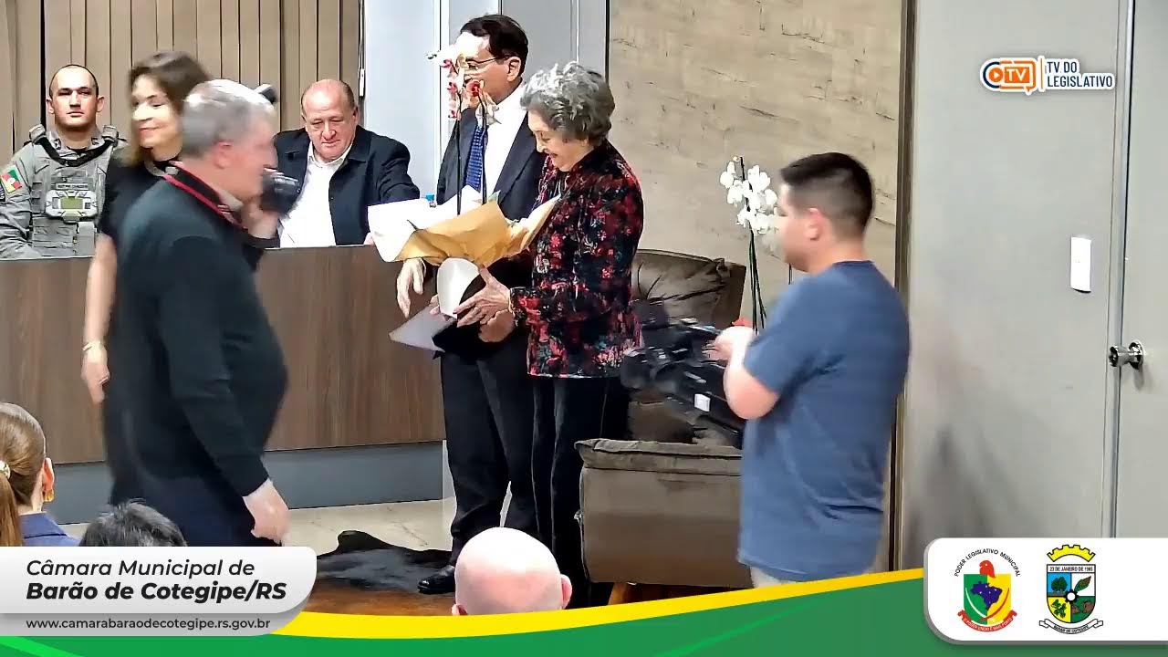 Sessão Outorga Título Cidadão Benemérito Senhor Angelino Rosa e Cidadã Honorária Senhora Walecy Rosa