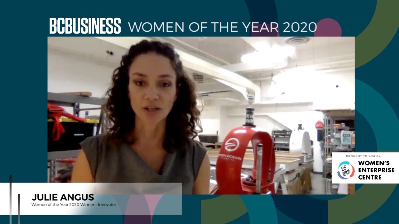 Women of the Year 2020 Winner &ndash; Innovator: Julie Angus, Co-Founder + CEO, Open Ocean Robotics