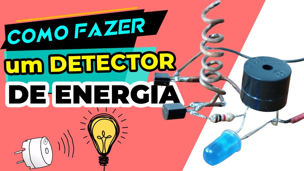 COMO FAZER UM  DETECTOR DE ENERGIA | Detector de TENSÃO ELÉTRICA Caseiro feito com 4 componentes