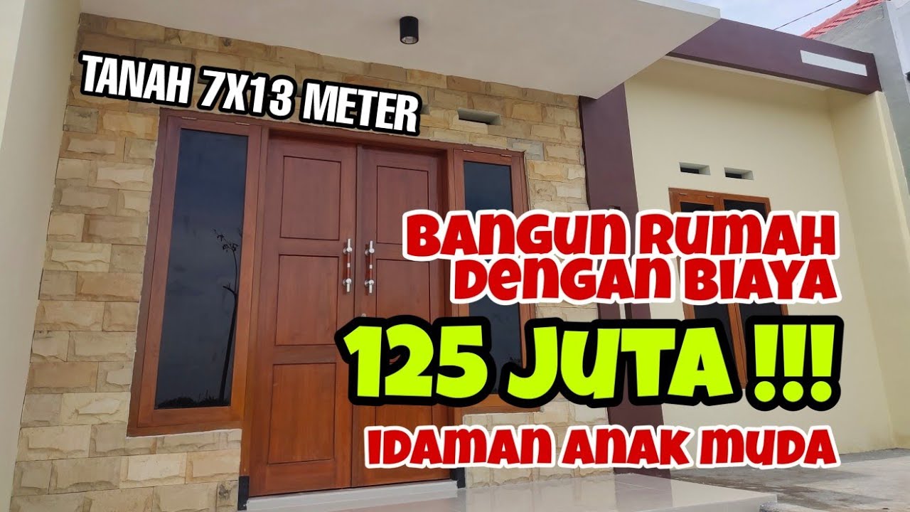 Rumah Minimalis Murah, Tanah 7x13 Meter. BONUS DENAHNYA.