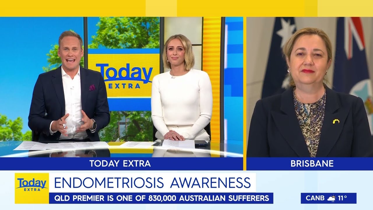 Endometriosis Australia - Annastacia Palaszczuk Discusses Endometriosis on Today Show 9News