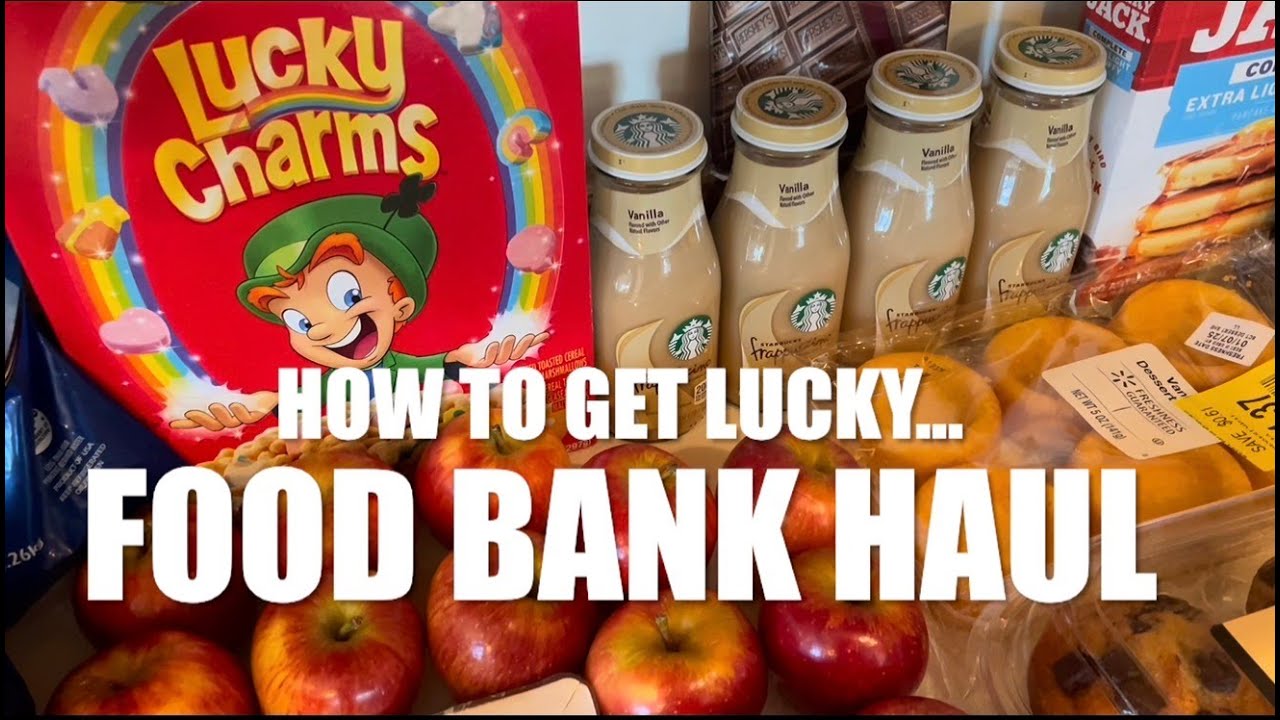 Food Bank Haul #184 - HOW TO GET LUCKY #foodbankhaul  #foodpantryhaul #dumpsterdiving #foodbank
