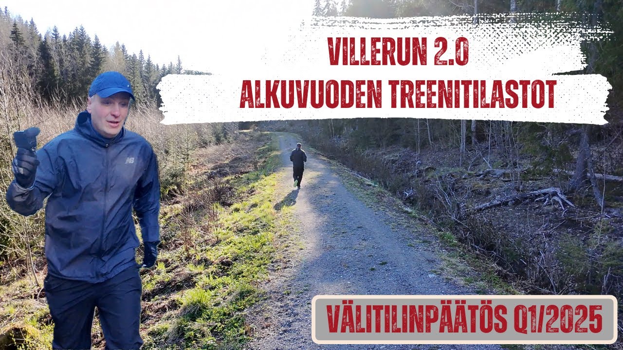 VilleRun 2.0 - Alkuvuoden treenitilastot, Q1/2025 välitilinpäätös