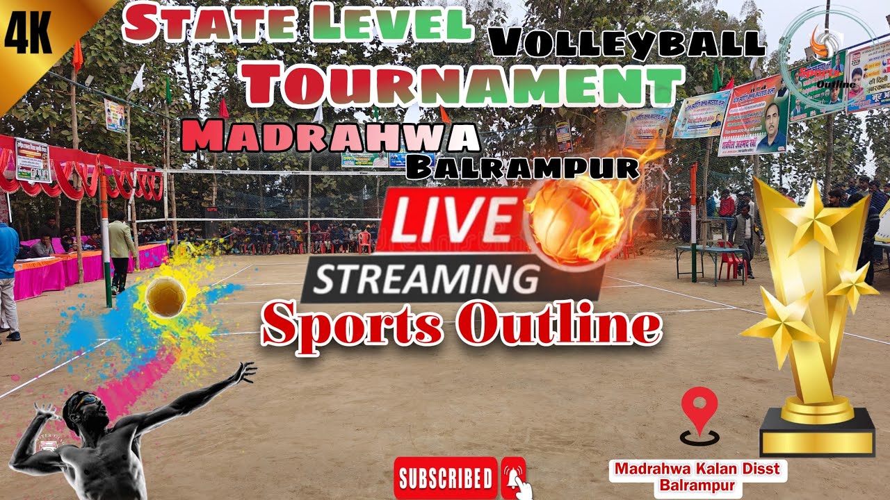 All UP Volleyball Live Tournament 🏐 Madrahwa, Pachperwa, Balrampur | Full HD ⚡ |  @sportsoutline