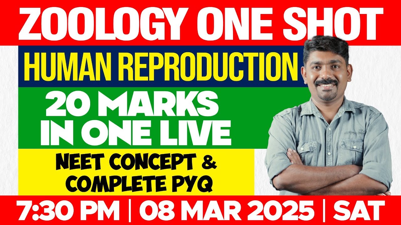 Human Reproduction | NEET Concept & Complete PYQ | | Dr. Ananthu NEET