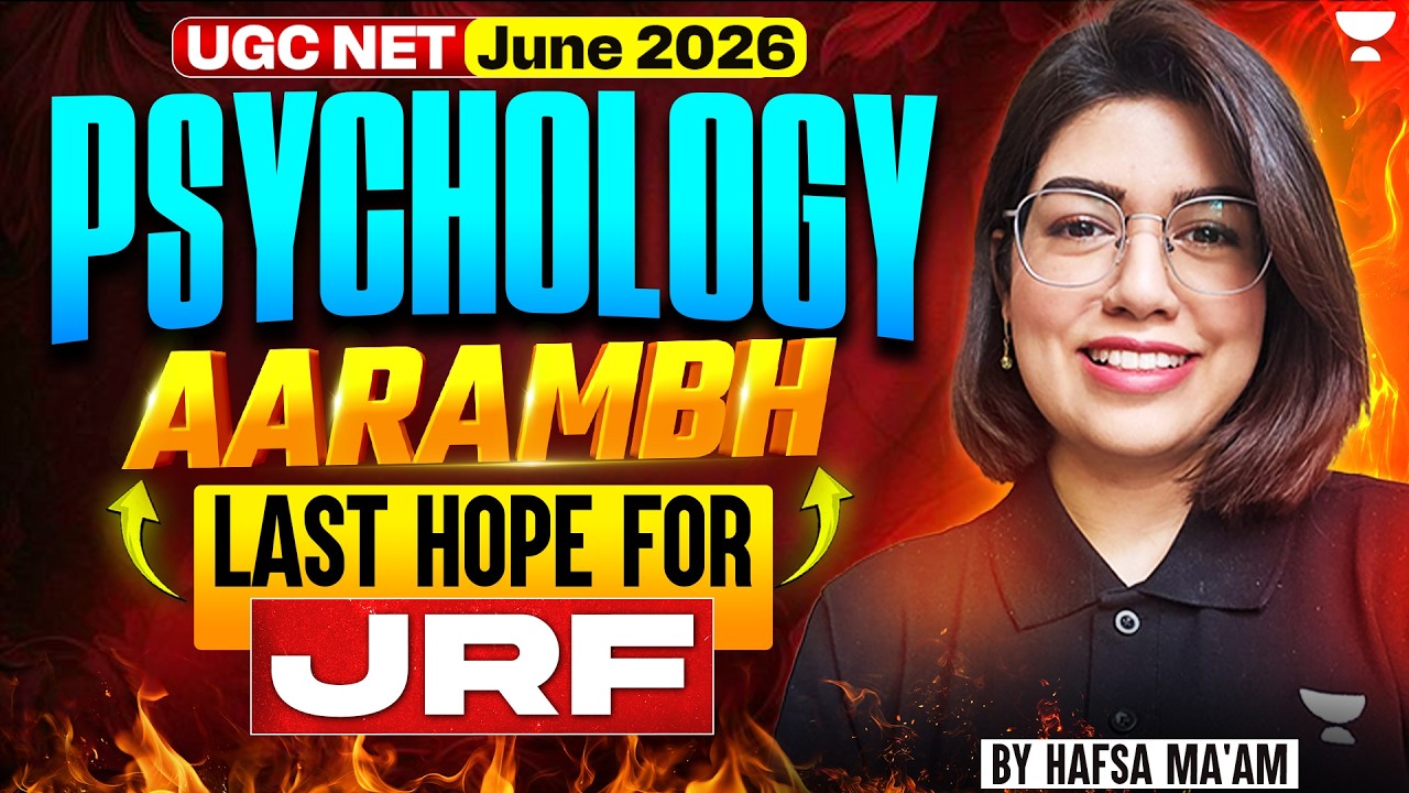 UGC NET Psychology | UGC NET Psychology June 2026 Batch Launch | The Last Hope | Hafsa Mam