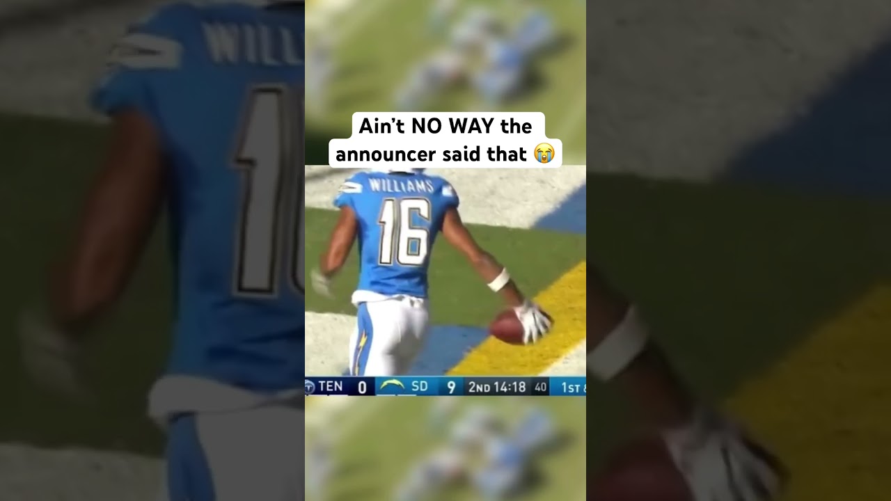 NO WAY the announcer said during an NFL game 😳 #chargers #kevinharlan