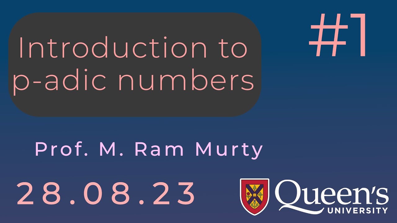 Lecture 1: Introduction to p-adic numbers