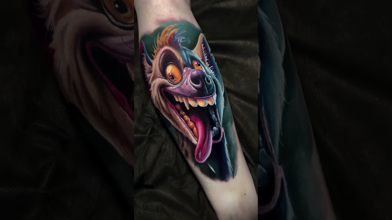Crazy Hyena Tattoo by @dimonmctattoo
