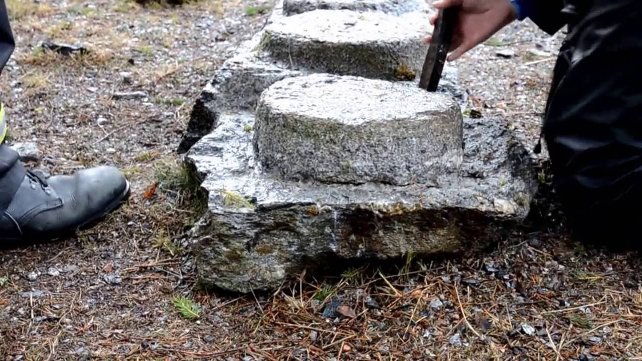 Experimental archaeology: Splitting a millstone
