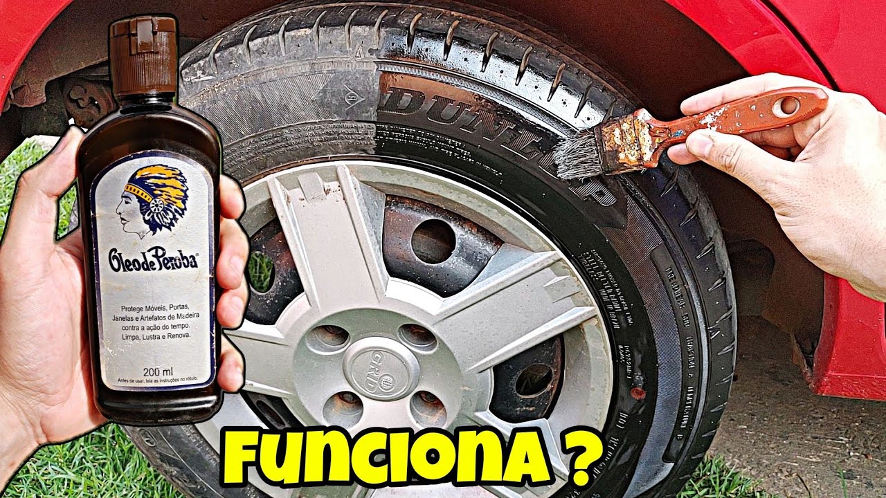 Pneu Pretinho com Óleo de Peroba Funciona ?