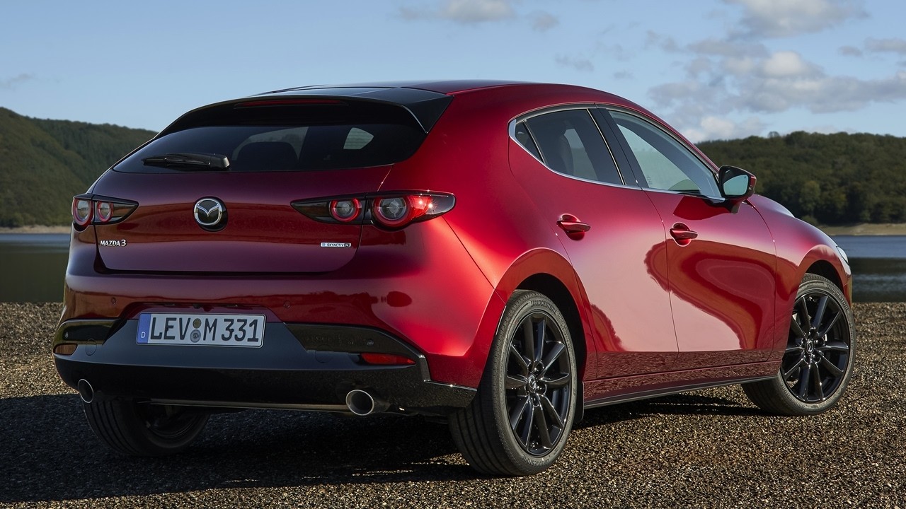 NEW 2027 Mazda 3 Premium Compact Hatchback in HOMURA PLUS Soul Red Crystal!