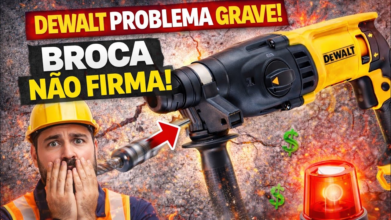 MARTELETE DEWALT NÃO SEGURA PONTEIRO - COM FOLGA