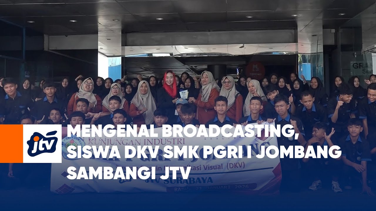 MENGENAL BROADCASTING, SISWA DKV SMK PGRI I JOMBANG SAMBANGI JTV