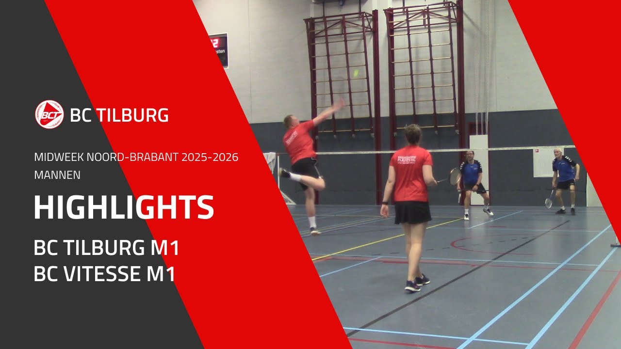 BC Tilburg M1 - BC Vitesse M1 | MANNEN | Midweek Noord-Brabant 2025-2026