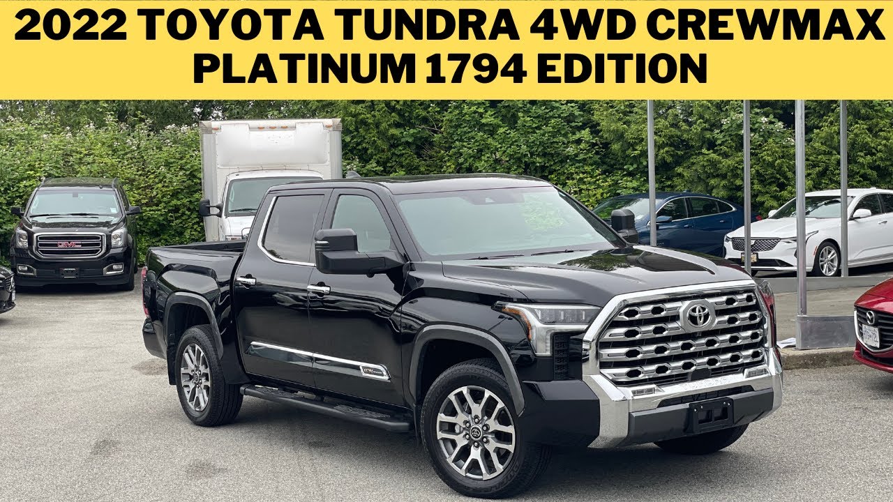 2022 Toyota Tundra 4WD Crewmax Platinum 1794 Edition real life walkaround!