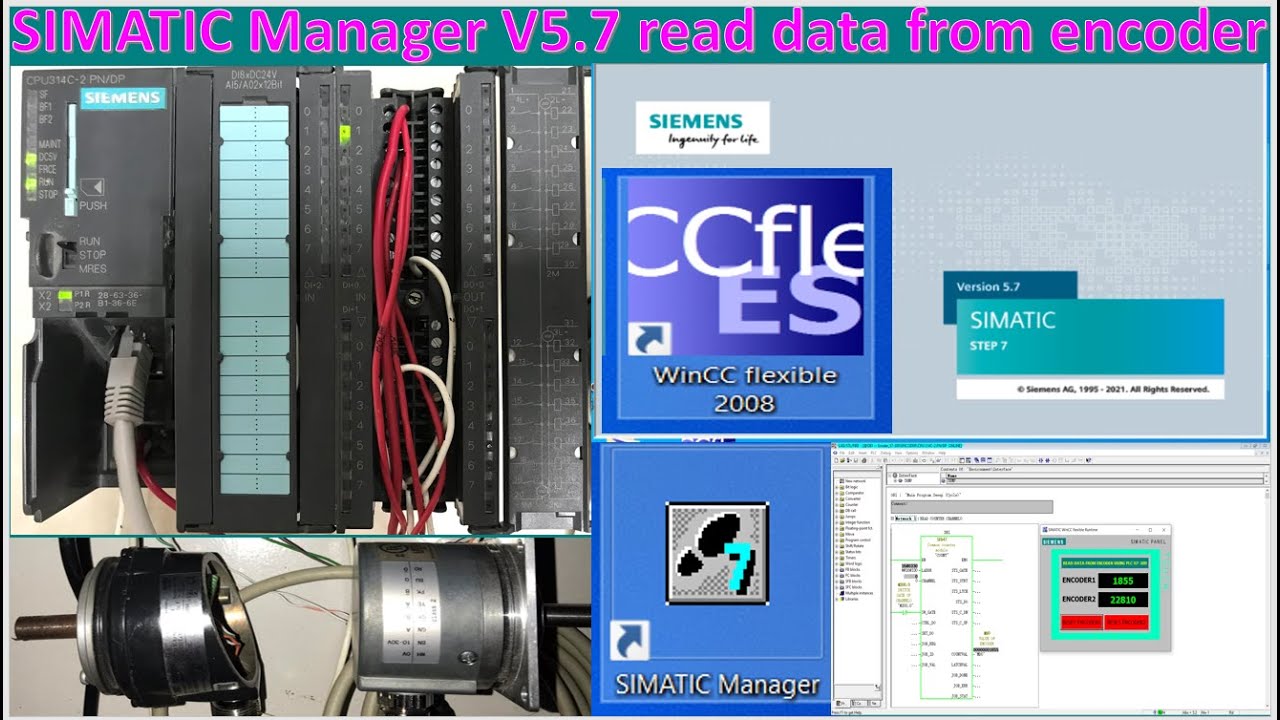 SIMATIC Manager V5.7 connect with PLC S7-300 to read value from encoders