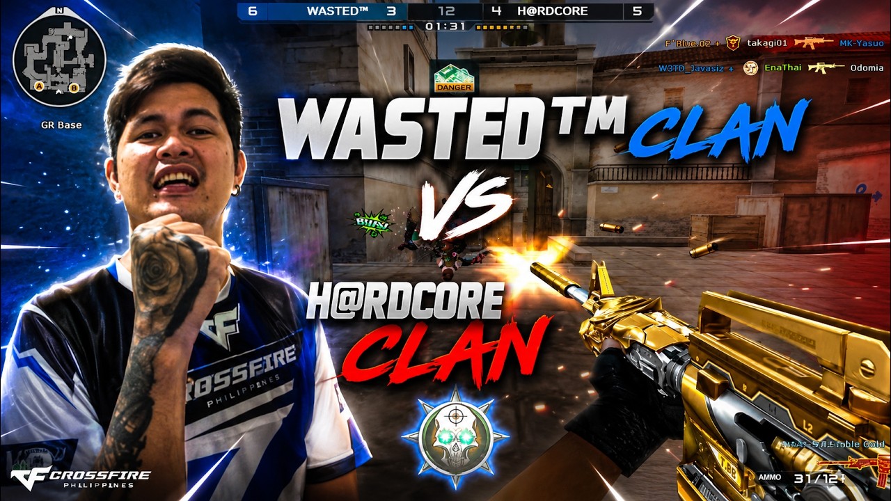 WASTED™ CLAN  VS H@RDCORE CLAN | CLAN WAR | BLACK WIDOW MAP | CROSSFIRE PHILIPPINES | 4K