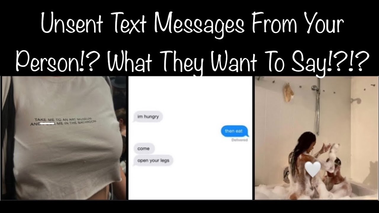 Unsent Text Messages From Your Person!?!?! What They Really Want To Say!?!?! Pick A Pile Reading