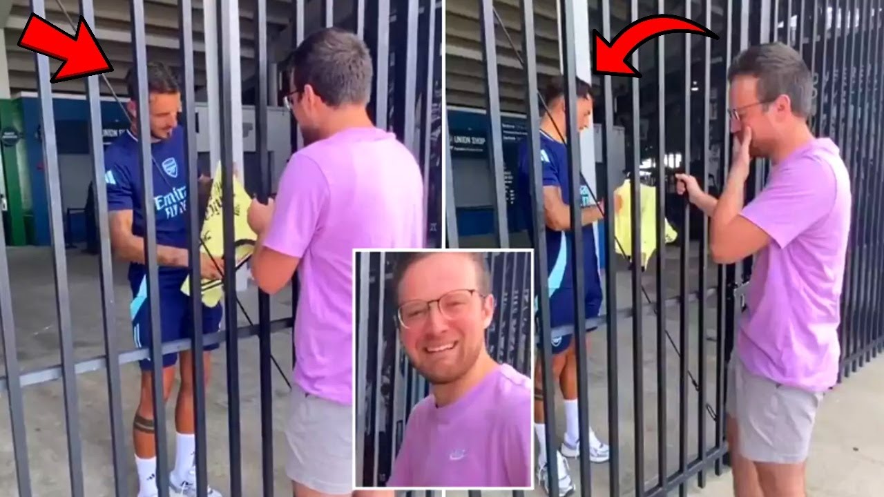 Arsenal Fans Have Spotted Strange Detail In Viral Video Of Ben White Signing Shirt For A Supporter