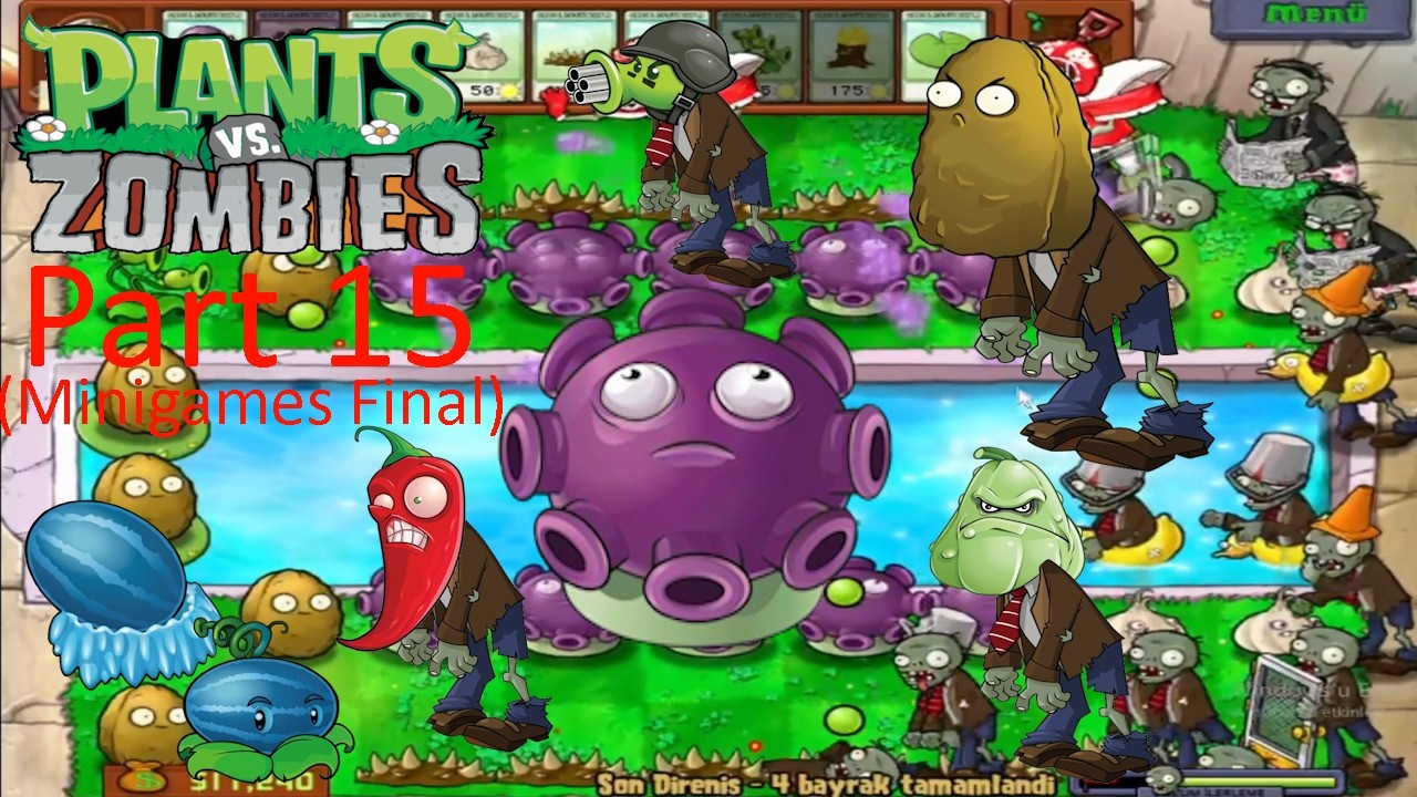 Plants Vs Zombies Part 15 (Minigames Final)