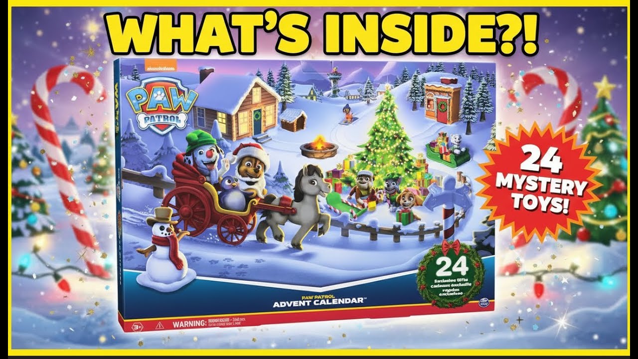 Paw Patrol Christmas Advent Calendar | Opening 24 Mystery Toys! #pawpatrol #toys #unboxing