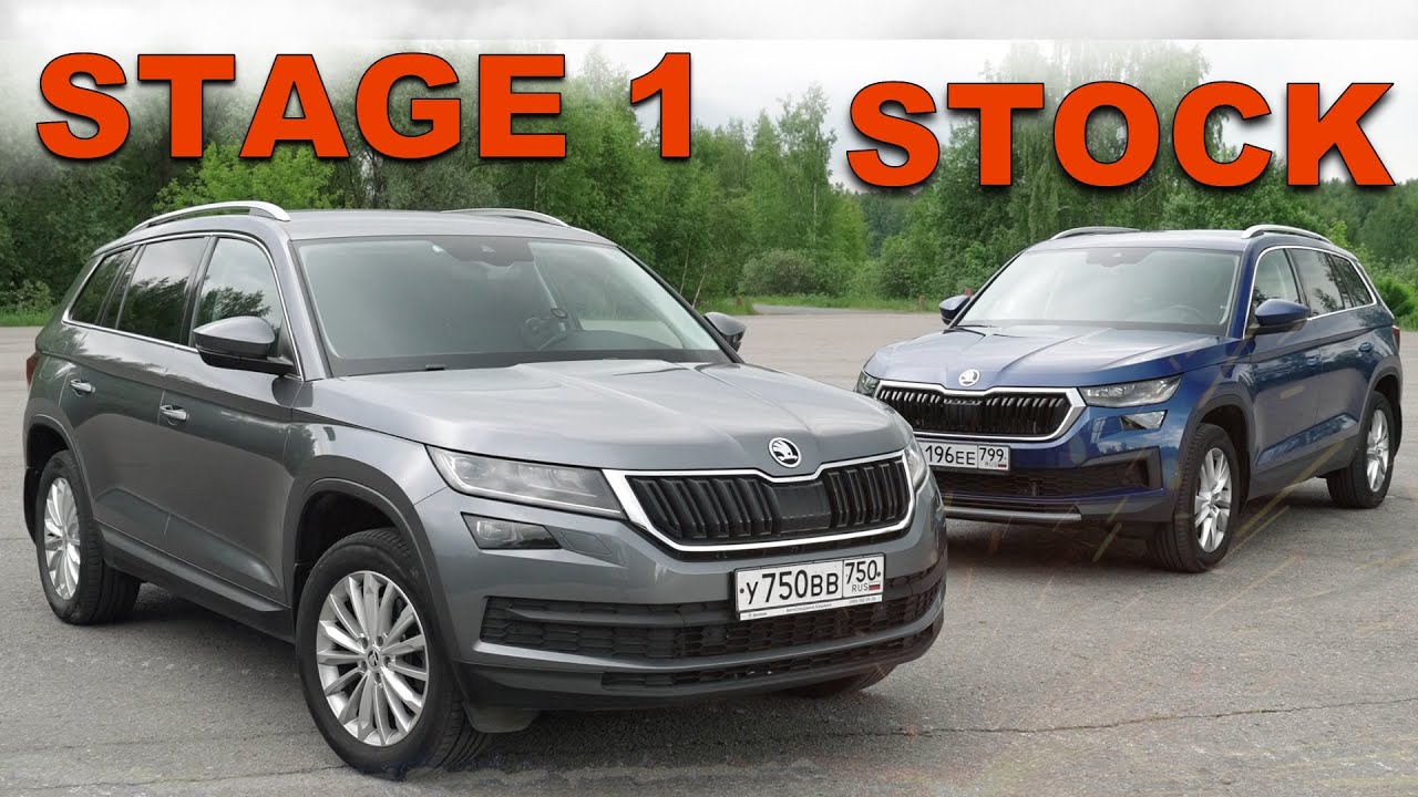 SKODA KODIAQ STAGE 1 ПРОТИВ Шкода Кодиак СТОК - Продрайв ТЕХЦЕНТР