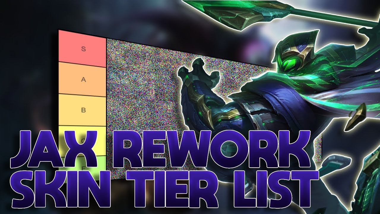 TIER LIST DAS SKINS DO REWORK VISUAL DO JAX (MUITO POSTE)