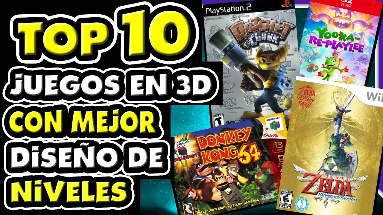 Top 10 - Juegos en 3D con MEJOR Diseño de Niveles [Mundo N Íntimo #121]