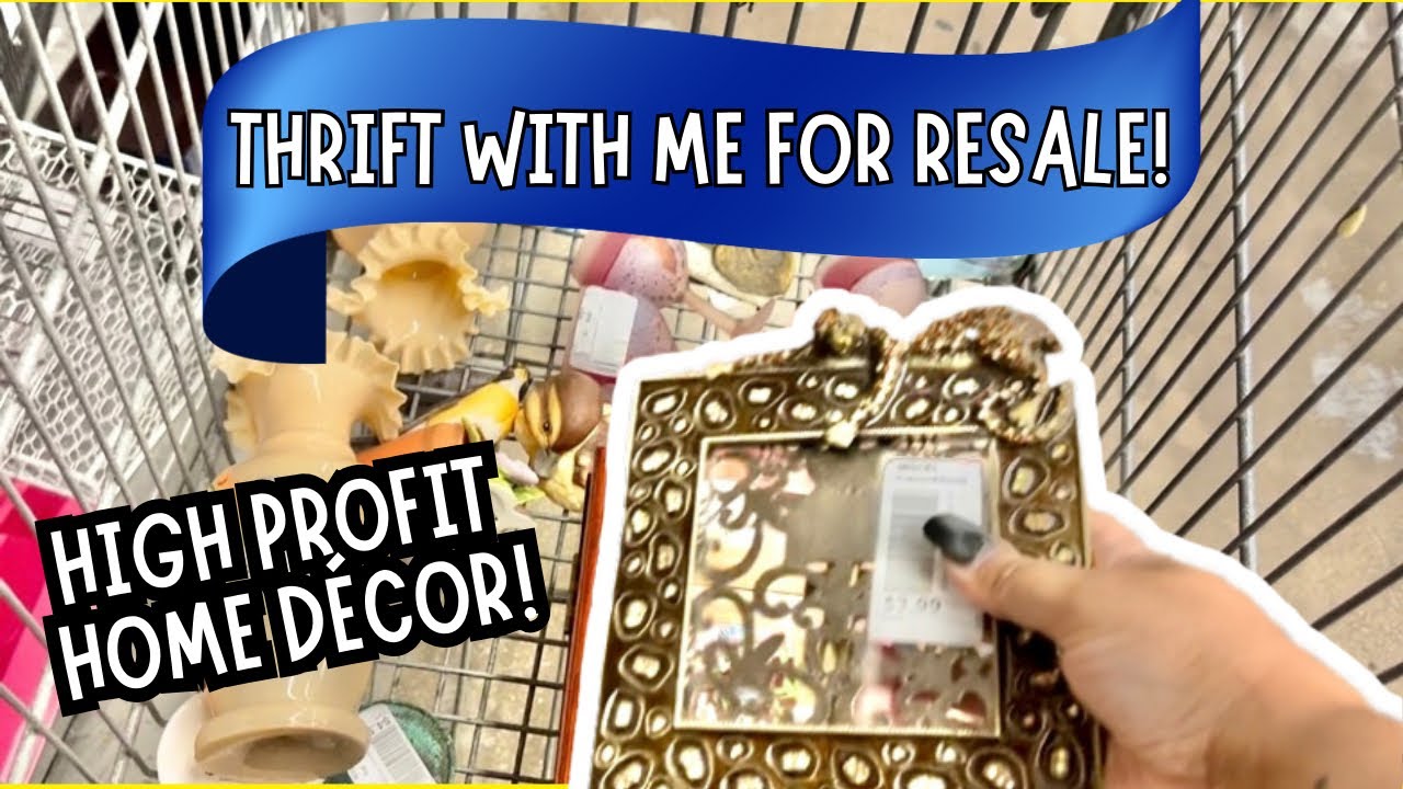 THRIFT WITH ME for HOME DÉCOR and RESELLING|Etsy and NIKNAX