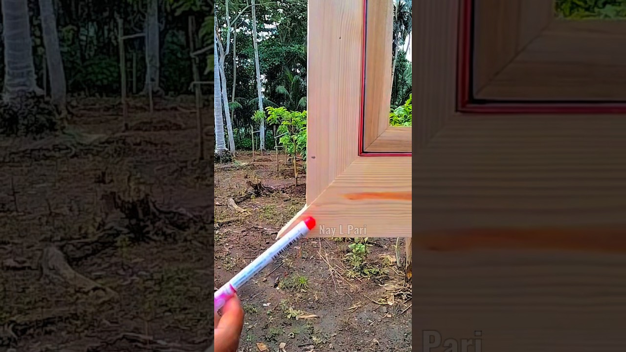 hard to believe, the corner of the wood can turn the same #woodscraft #diy #woodworking #craft