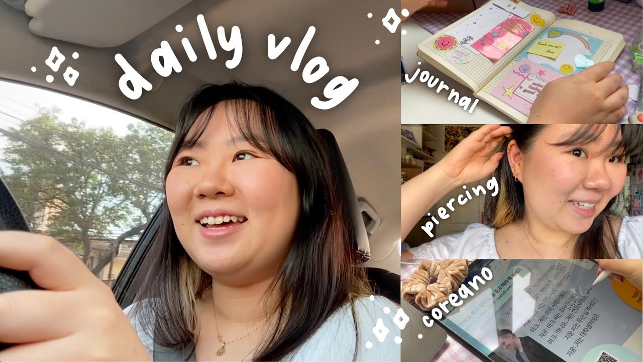 um dia comigo: coreano, piercing novo, encontro de kpop, journal e toploader deco | daniela kang