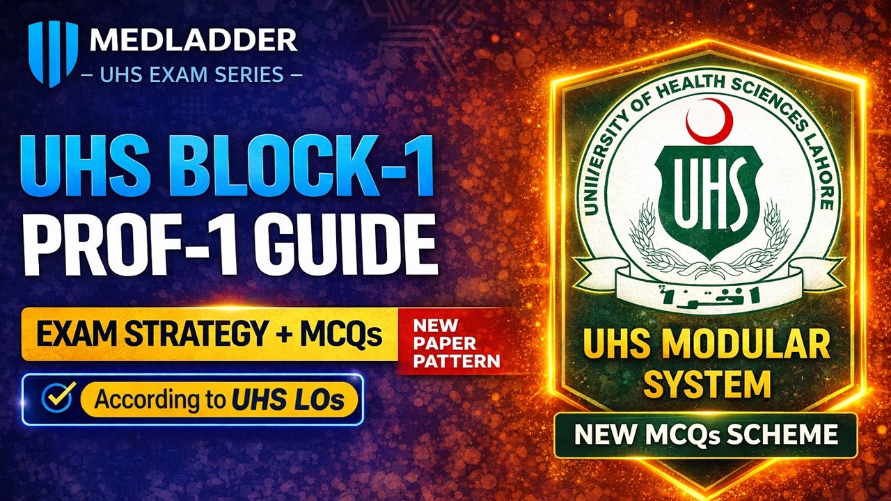 How to Master UHS Block-1 & Prof-1 | New Paper Pattern UHS MCQ Bank & Resourcs