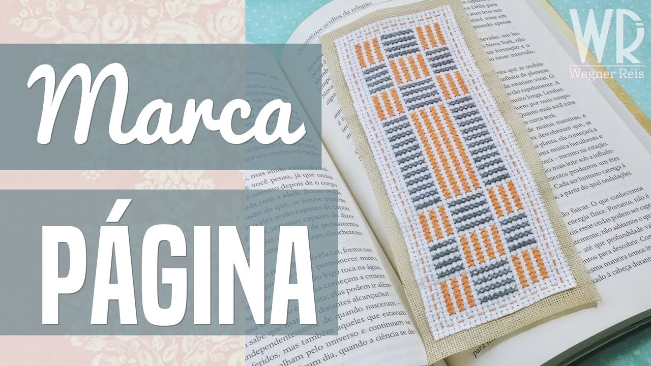 Como fazer um marcador página com ponto cruz!