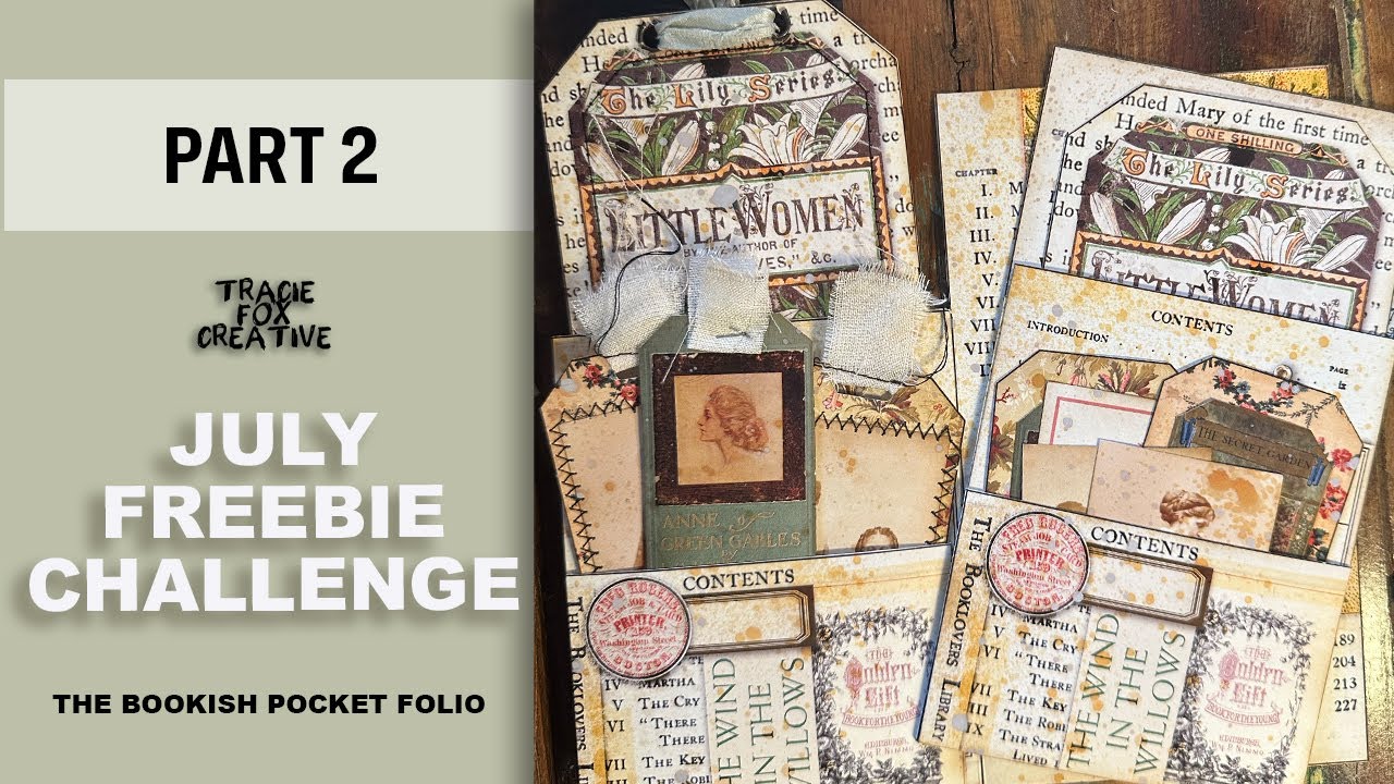 Part 2: The Booky Pocket Folio - Mini Project | Free July Junk Journal Challenge