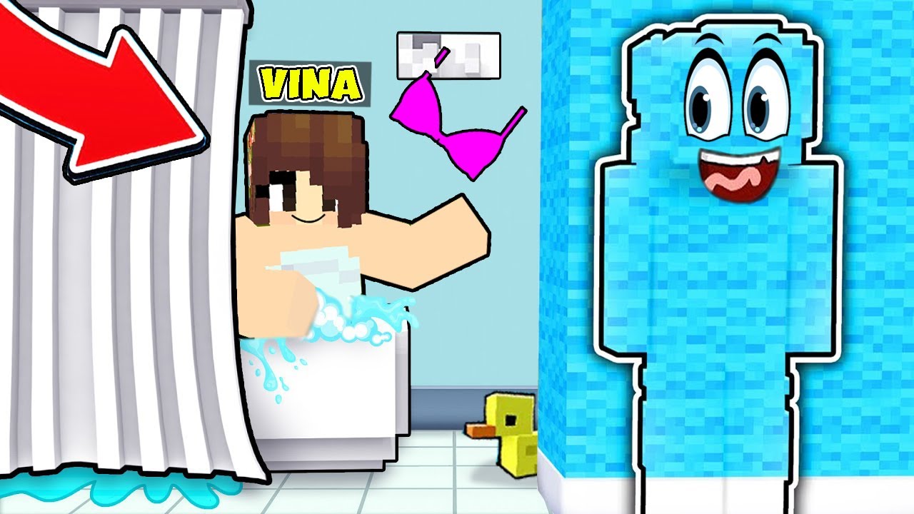 AKU DIAM2 JADI INVISIBLE TAK TERLIHAT DAN NGINTIP KAK VINA YANG LAGI BERAK SEMBARANGAN DI MINECRAFT!