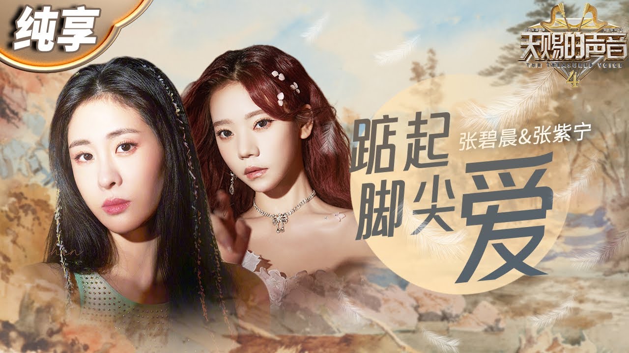 【纯享版】张紫宁张碧晨继《雨天》后又一神级情歌舞台！《踮起脚尖爱》两人甜蜜温柔的嗓音在婉转流淌的旋律中交织 完美诠释出了追寻爱的勇气 #天赐的声音4 EP9