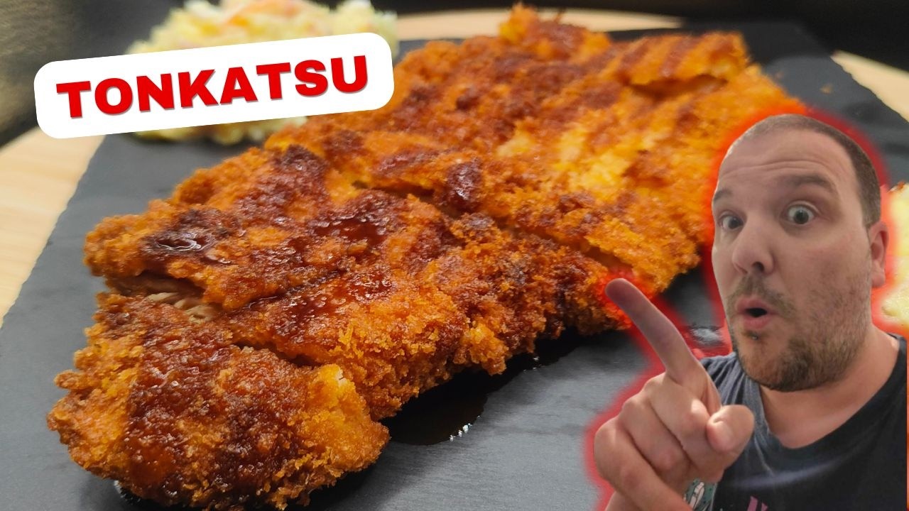 TONKATSU : RECETTE  FACILE 🐷 ESCALOPE DE PORC PANÉE JAPONAISE #food #cuisinejaponaise #recettefacile