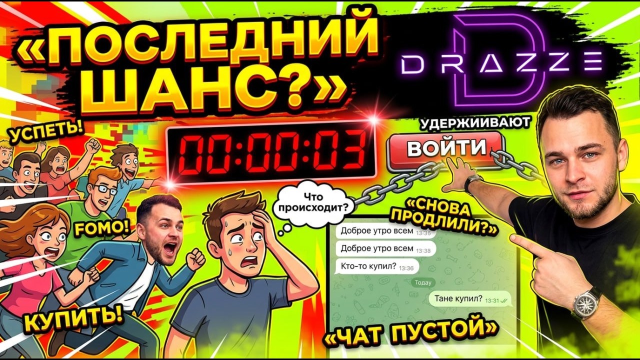Козье DRAZZE - SCAM-news 31.03.2026г. ПОСЛЕДНИЙ ШАНС от Саши и Гриши.