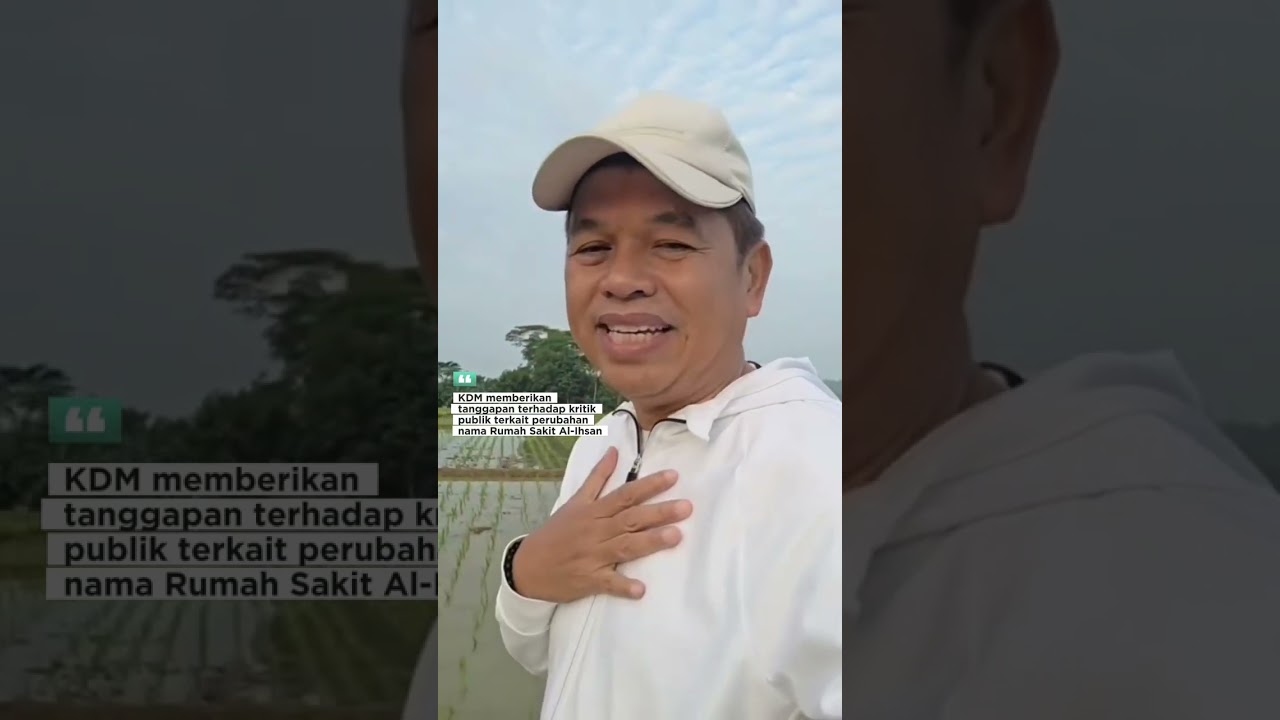 Gubernur jabar memberikan tanggapan terhadap kritik publik terkait perubahan nama RSUD Al-Ihsan