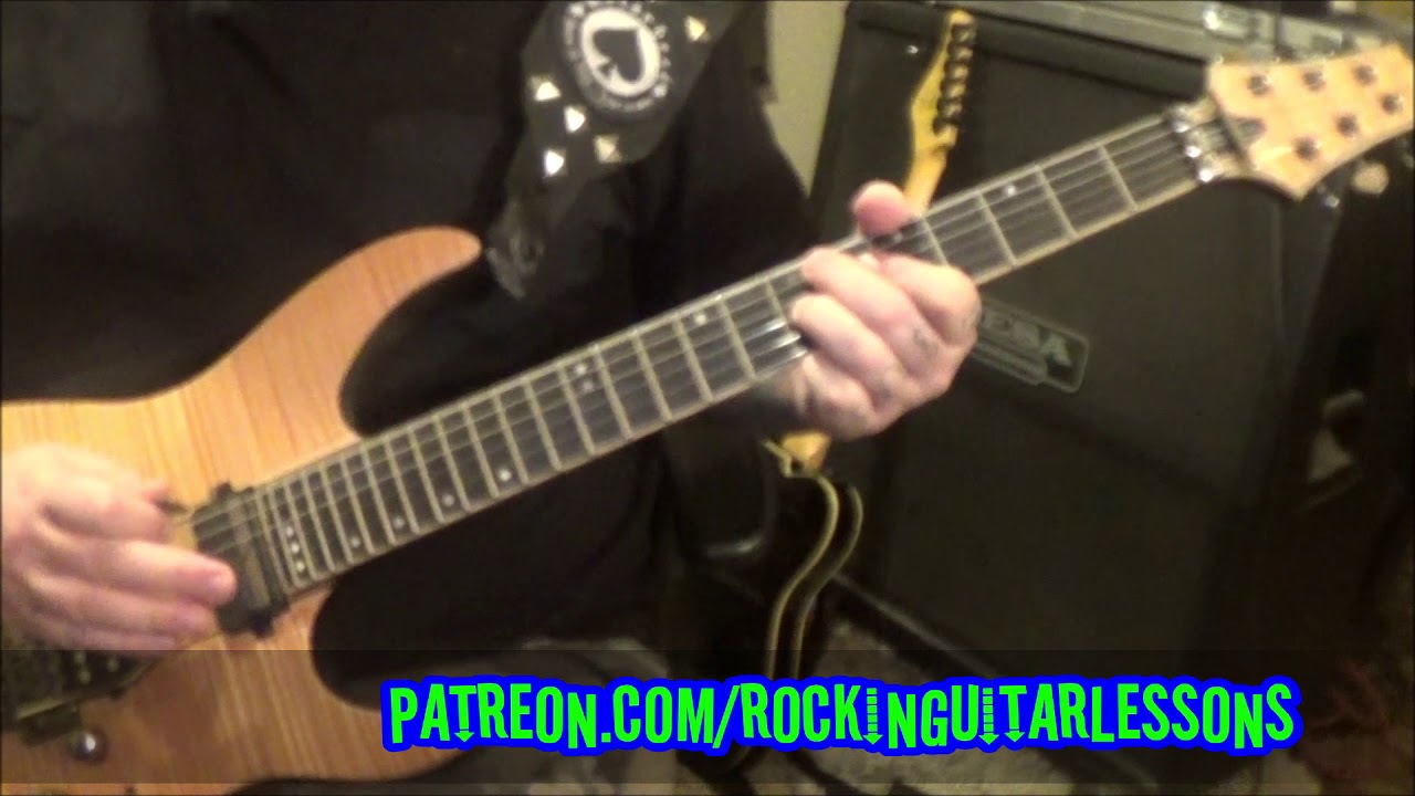 Warlock Fight For Rock Guitar Lesson + How to play + Tutorial