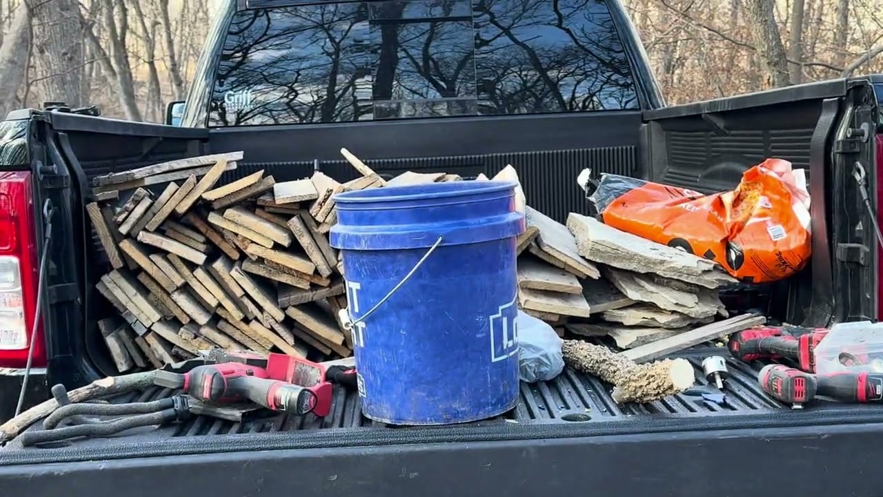 How to build Cheap DIY deer feeder. Free with items you already have ! Homemade Deer feeder.