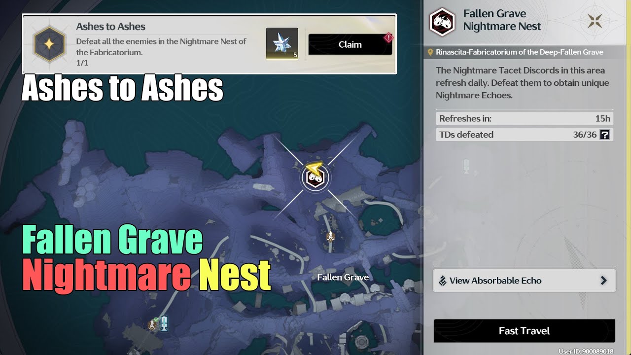 [Wuthering Waves] Open Fallen Grave Nightmare Nest and Achievement - 