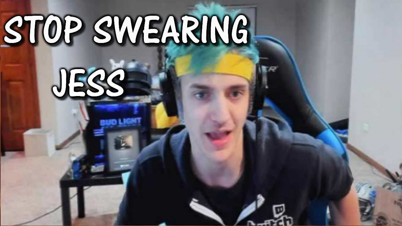 NINJA GETS MAD AT JESS FOR SWEARING ON STREAM